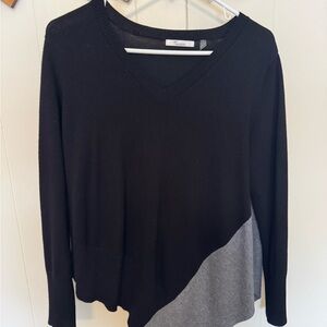 Madison Black V-Neck Sweater